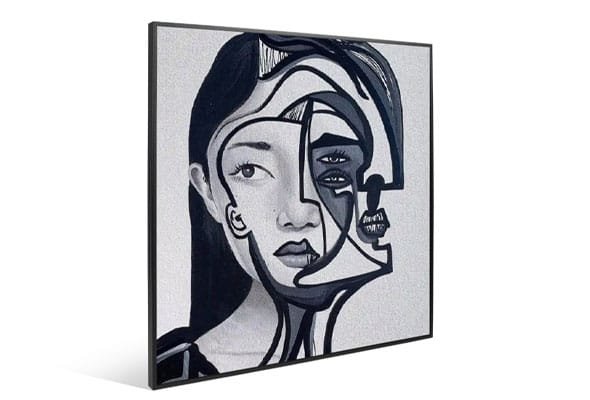 custom square digital photo frame commercial display