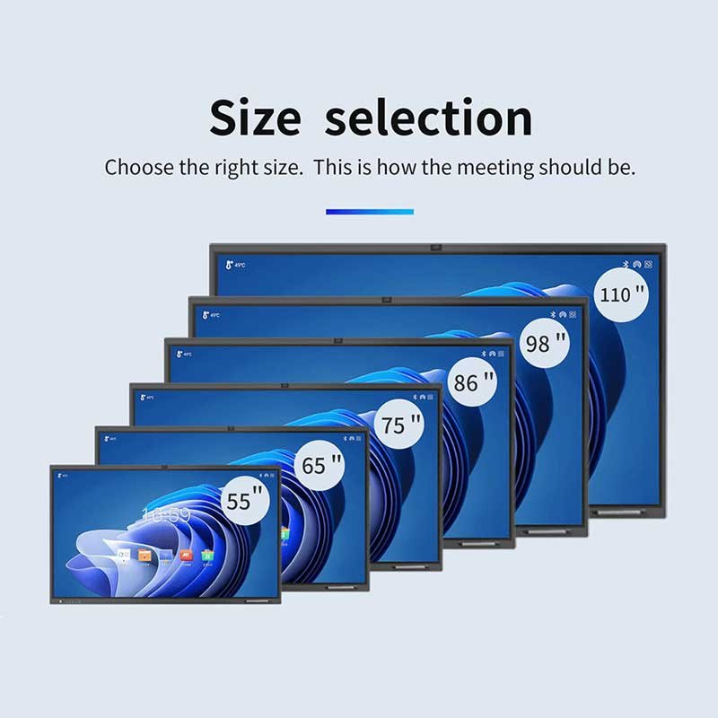 mulitple size for interactive flat panel ifp size