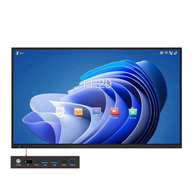 three view drawings for interactive flat panel