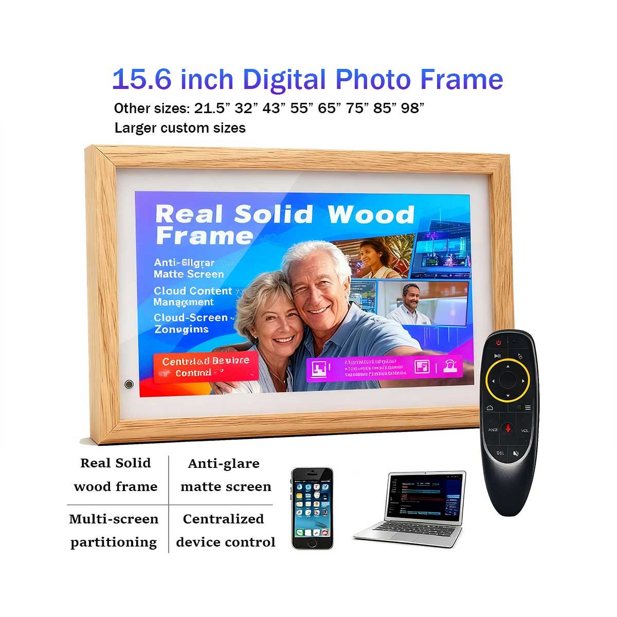 15.6 inch digital photo frame wifi cloud picture 1920x1080