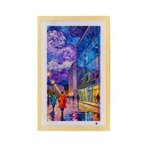 large format vertical electronic photo frame