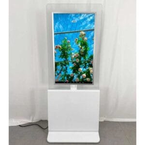 multi size android based portrait oriented floor standing digital signage displays