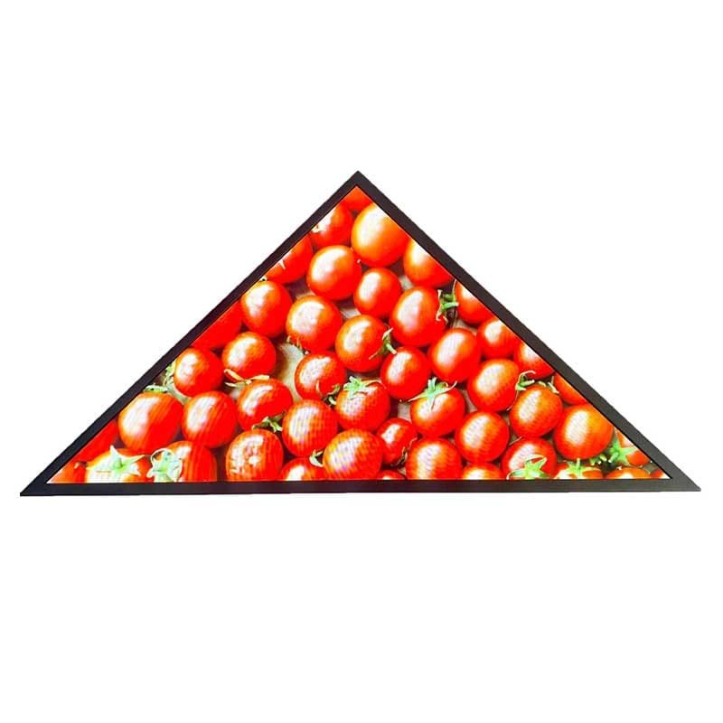 non standard custom triangular digital photo frame advertising display
